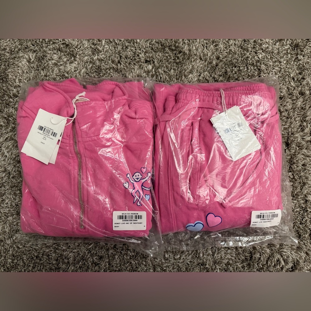 Roller Rabbit Bundle Monkey Love Half Zip Sweatsh… - image 3